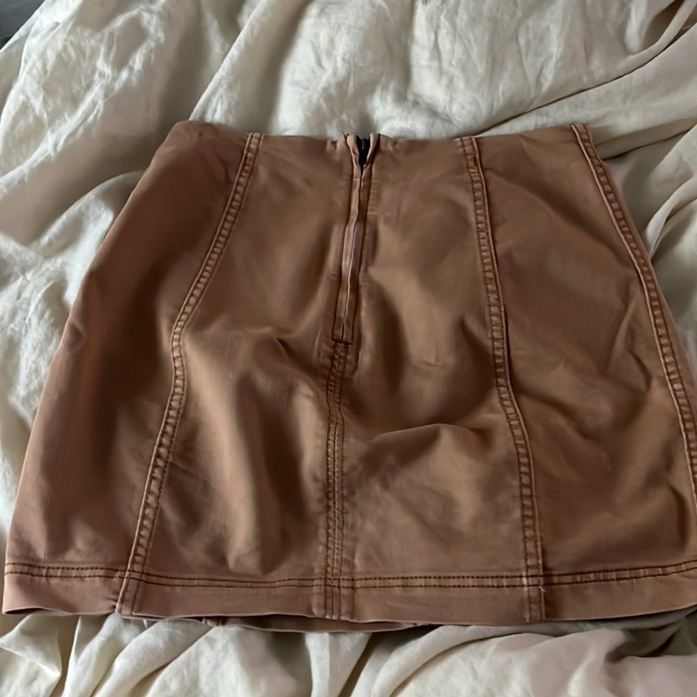 Free people tan skirt